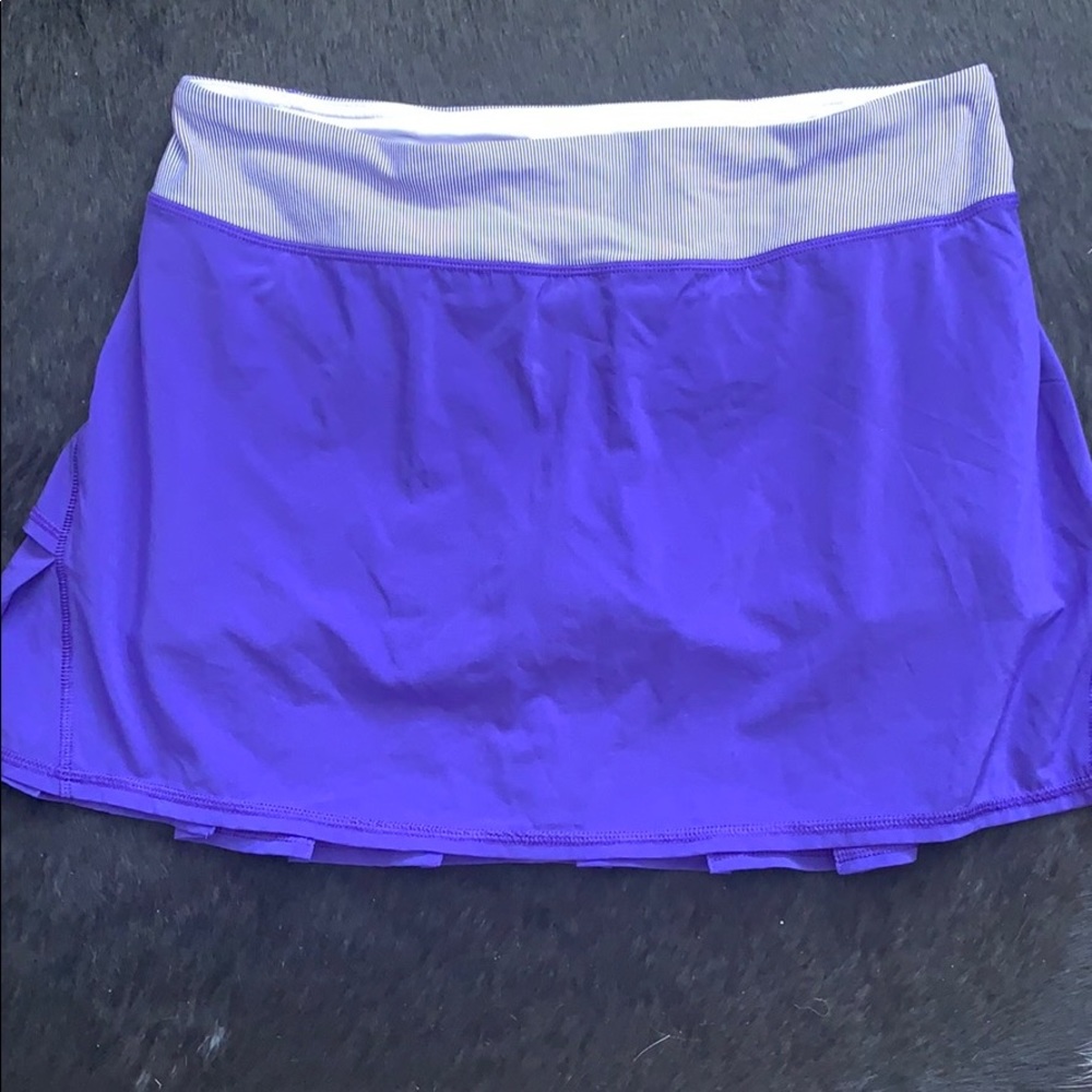 Lululemon Pace Setter Tennis Skirt Size 8  Purple